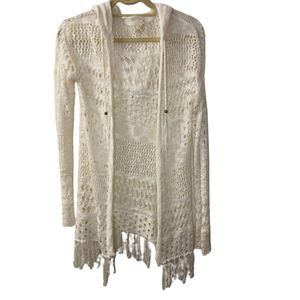 Vintage, It's Our Time - Cozy Loose Knit Beach Cardigan - S